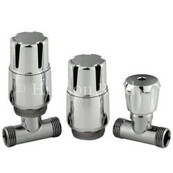 Hudson Reed Chrome Thermostatic Radiator Valves Straight | HT325