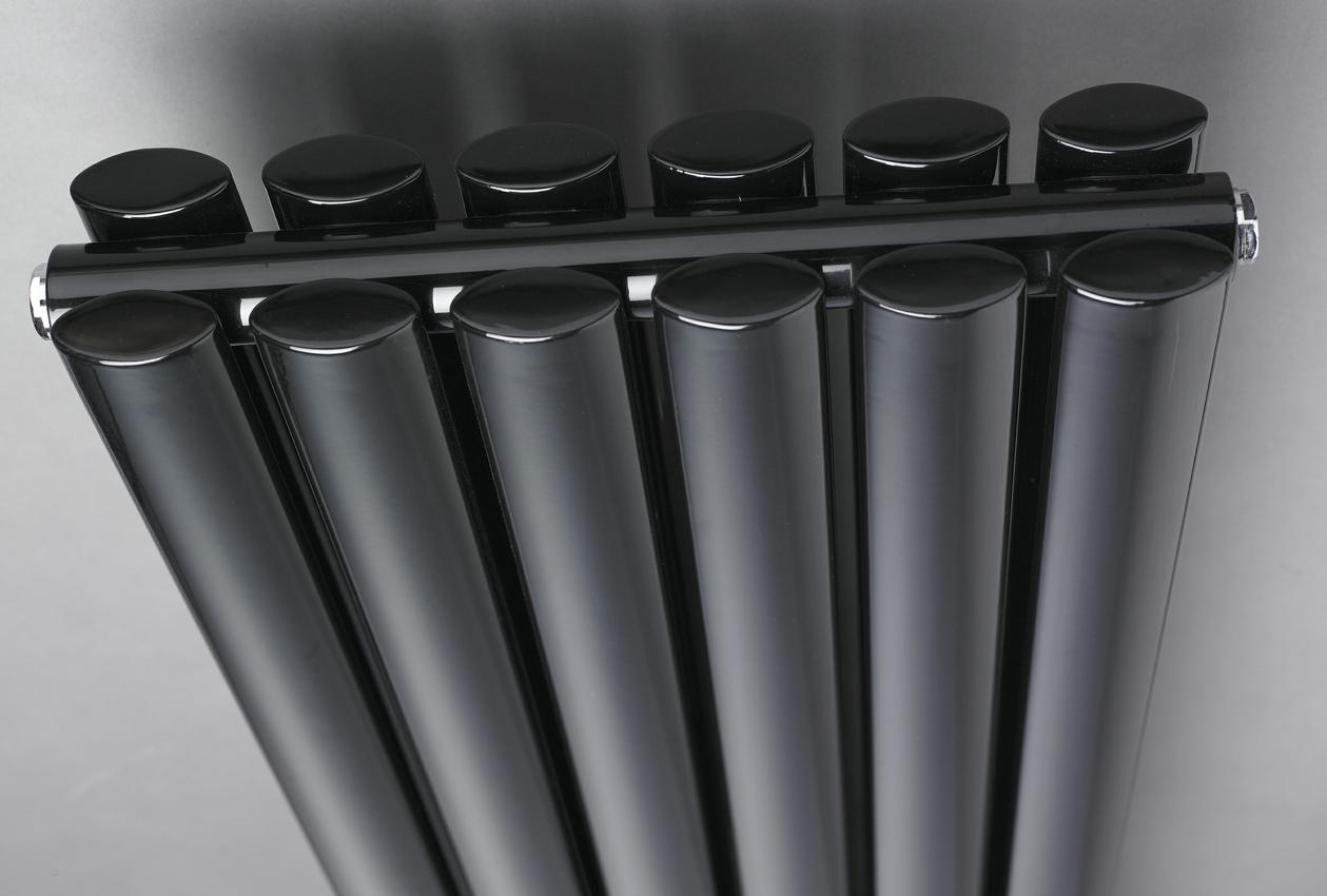 Hudson Reed Revive High Gloss Black Double Designer Radiator | HLB76