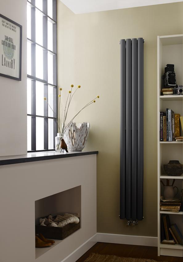 Hudson Reed Revive Double Compact Anthracite Wave Designer Radiator | HRE009