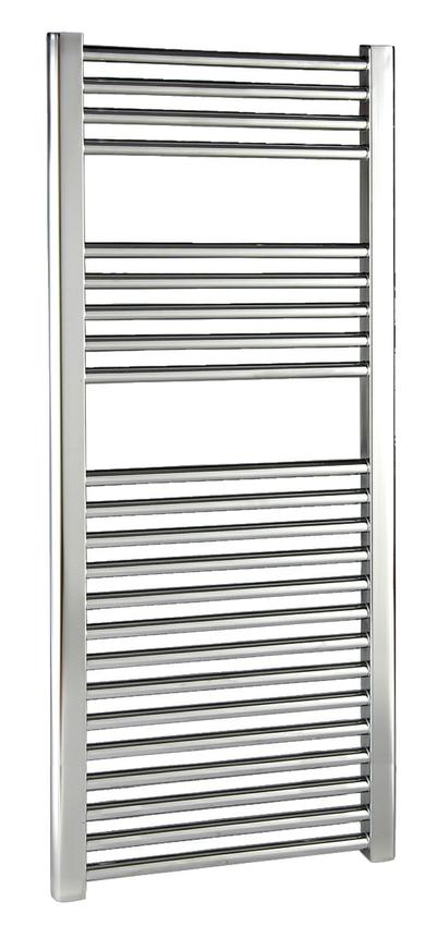 Premier Tall Chrome Straight Ladder Rail Towel Radiator | MTY065