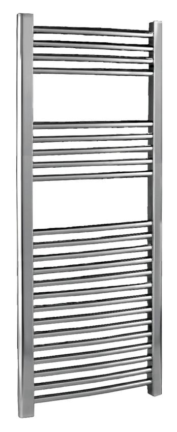 Premier Chrome Curved Ladder Rail Towel Radiator | MTY067